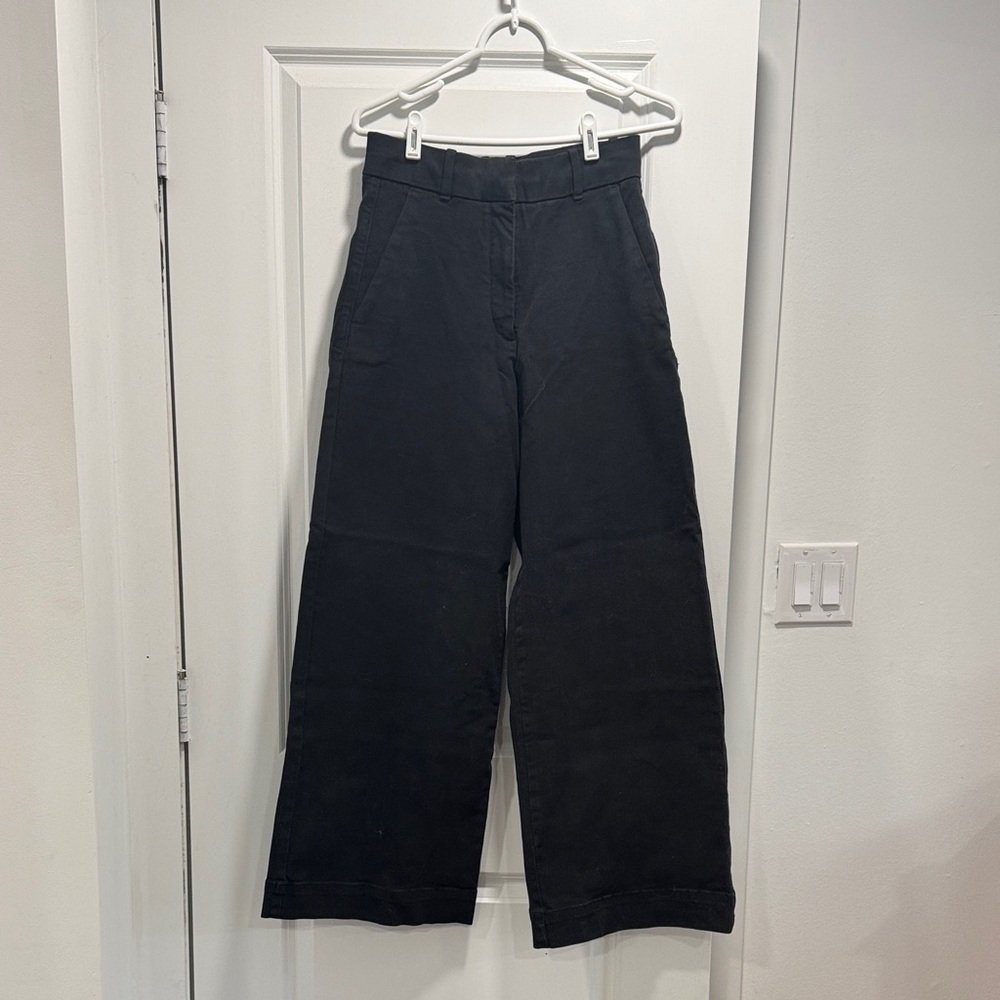 Black wide leg pants